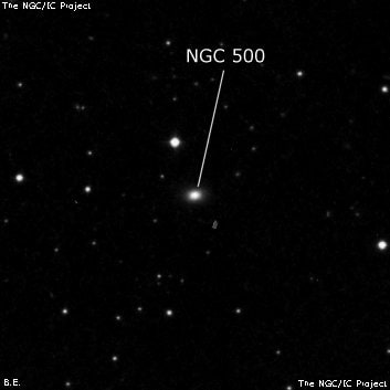 NGC 500 - галактика. Описание NGC 500:, Галактика в созвездии Рыбы