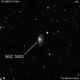 NGC 5002 - спиральная галактика с баром. Описание NGC 5002:, Галактика в созвездии Гончие Псы