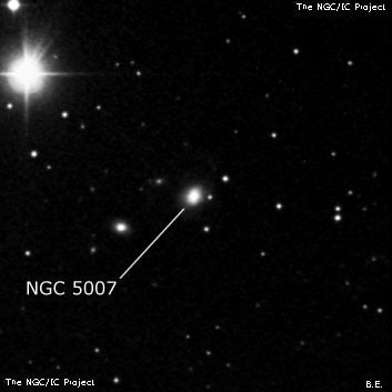 NGC 5007 - галактика. Описание NGC 5007:, Галактика в созвездии Большая Медведица