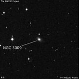 NGC 5009 - спиральная галактика с баром. Описание NGC 5009:, Галактика в созвездии Гончие Псы