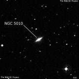 NGC 5010 - линзовидная галактика. Описание NGC 5010:, Галактика в созвездии Дева