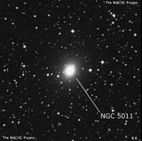 NGC 5011 - эллиптическая галактика. Описание NGC 5011:, Галактика в созвездии Центавр