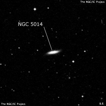 NGC 5014 - спиральная галактика. Описание NGC 5014:, Галактика в созвездии Гончие Псы