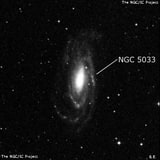 NGC 5033 - спиральная галактика. Описание NGC 5033:, Галактика в созвездии Гончие Псы