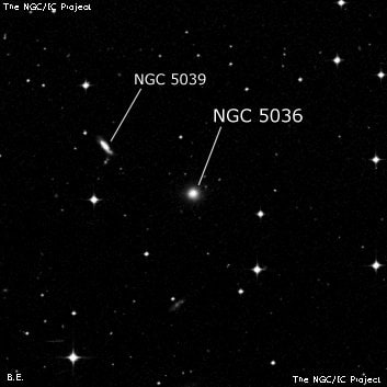 NGC 5036 - галактика. Описание NGC 5036:, Галактика в созвездии Дева