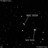 NGC 5039 - спиральная галактика. Описание NGC 5039:, Галактика в созвездии Дева