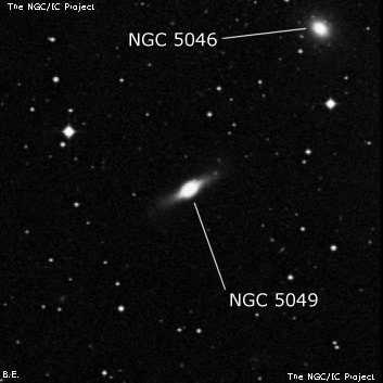 NGC 5049 - линзовидная галактика. Описание NGC 5049:, Галактика в созвездии Дева