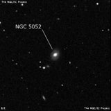NGC 5052 - линзовидная галактика. Описание NGC 5052:, Галактика в созвездии Волосы Вероники