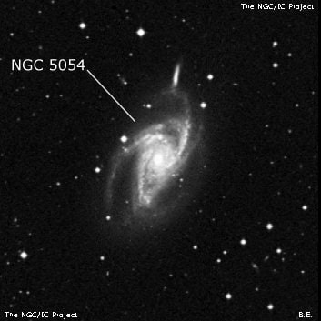NGC 5054 - галактика. Описание NGC 5054:, Галактика в созвездии Дева