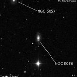 NGC 5056 - спиральная галактика. Описание NGC 5056:, Галактика в созвездии Волосы Вероники