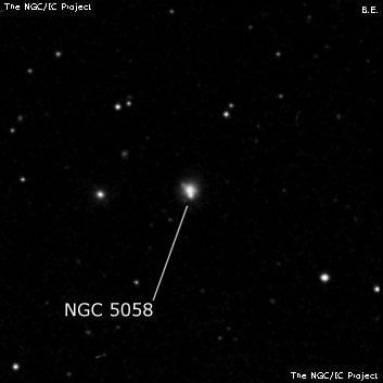 NGC 5058 - галактика. Описание NGC 5058:, Галактика в созвездии Дева