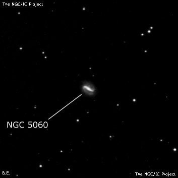 NGC 5060 - спиральная галактика с баром. Описание NGC 5060:, Галактика в созвездии Дева
