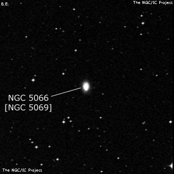 NGC 5066 - спиральная галактика. Описание NGC 5066:, Объект глубокого космоса в созвездии Дева