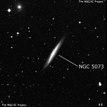 NGC 5073 - спиральная галактика с баром. Описание NGC 5073:, Галактика в созвездии Дева