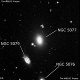 NGC 5077 - эллиптическая галактика. Описание NGC 5077:, Галактика в созвездии Дева