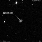 NGC 5083 - спиральная галактика с баром. Описание NGC 5083:, Галактика в созвездии Гончие Псы