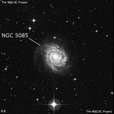 NGC 5085 - спиральная галактика. Описание NGC 5085:, Галактика в созвездии Гидра