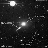 NGC 5090 - эллиптическая галактика. Описание NGC 5090:, Галактика в созвездии Центавр