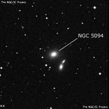 NGC 5094 - эллиптическая галактика. Описание NGC 5094:, Галактика в созвездии Дева