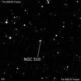 NGC 510 - две звезды. Описание NGC 510:, Двойная звезда в созвездии Рыбы