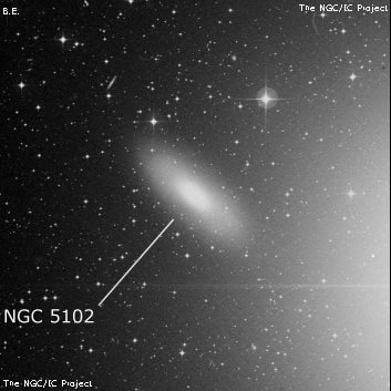 NGC 5102 - галактика. Описание NGC 5102:, Галактика в созвездии Центавр