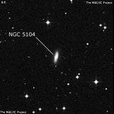 NGC 5104 - спиральная галактика. Описание NGC 5104:, Галактика в созвездии Дева