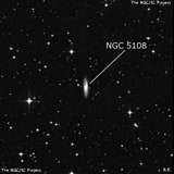 NGC 5108 - спиральная галактика с баром. Описание NGC 5108:, Галактика в созвездии Центавр