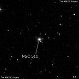 NGC 511 - эллиптическая галактика. Описание NGC 511:, Галактика в созвездии Рыбы