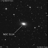 NGC 5114 - спиральная галактика с баром. Описание NGC 5114:, Галактика в созвездии Центавр