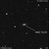 NGC 5115 - спиральная галактика с баром. Описание NGC 5115:, Галактика в созвездии Дева