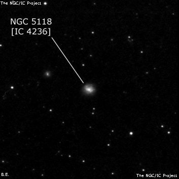 NGC 5118 - спиральная галактика с баром. Описание NGC 5118:, Галактика в созвездии Дева