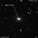 NGC 5127 - эллиптическая галактика. Описание NGC 5127:, Галактика в созвездии Гончие Псы