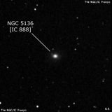 NGC 5136 - эллиптическая галактика. Описание NGC 5136:, Галактика в созвездии Дева