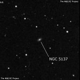 NGC 5137 - спиральная галактика. Описание NGC 5137:, Галактика в созвездии Дева