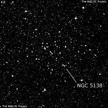 NGC 5138 - рассеянное скопление звёзд. Описание NGC 5138:, Рассеянное скопление в созвездии Центавр
