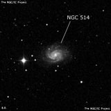 NGC 514 - спиральная галактика с баром. Описание NGC 514:, Галактика в созвездии Рыбы