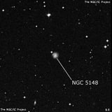NGC 5148 - спиральная галактика с баром. Описание NGC 5148:, Галактика в созвездии Дева