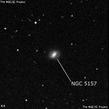 NGC 5157 - спиральная галактика с баром. Описание NGC 5157:, Галактика в созвездии Гончие Псы