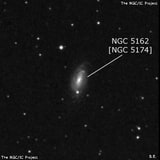 NGC 5162 - спиральная галактика. Описание NGC 5162:, Объект глубокого космоса в созвездии Дева