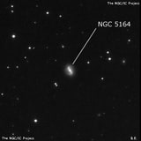 NGC 5164 - спиральная галактика с баром. Описание NGC 5164:, Галактика в созвездии Большая Медведица