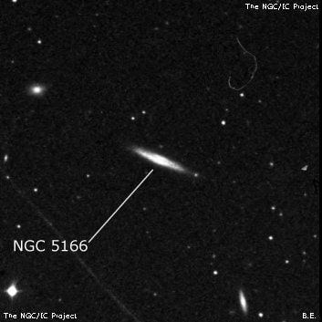 NGC 5166 - спиральная галактика. Описание NGC 5166:, Галактика в созвездии Гончие Псы
