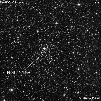 NGC 5168 - рассеянное скопление звёзд. Описание NGC 5168:, Рассеянное скопление в созвездии Центавр
