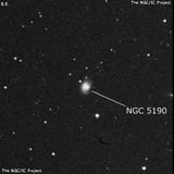 NGC 5190 - спиральная галактика с баром. Описание NGC 5190:, Галактика в созвездии Волосы Вероники