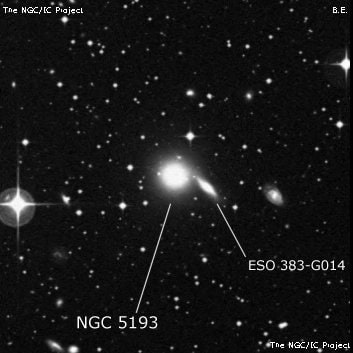 NGC 5193 - эллиптическая галактика. Описание NGC 5193:, Галактика в созвездии Центавр