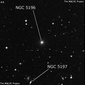 NGC 5196 - галактика. Описание NGC 5196:, Галактика в созвездии Дева
