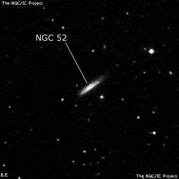 NGC 52 - спиральная галактика. Описание NGC 52:, Галактика в созвездии Пегас