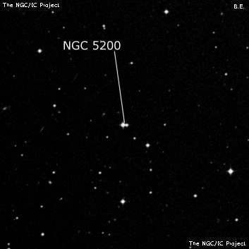 NGC 5200 - две звезды. Описание NGC 5200:, Двойная звезда в созвездии Дева