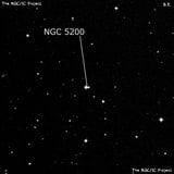 NGC 5200 - две звезды. Описание NGC 5200:, Двойная звезда в созвездии Дева