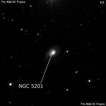 NGC 5201 - галактика. Описание NGC 5201:, Галактика в созвездии Большая Медведица