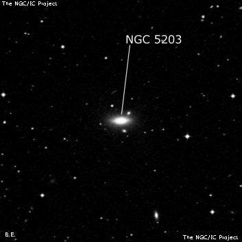 NGC 5203 - галактика. Описание NGC 5203:, Галактика в созвездии Дева
